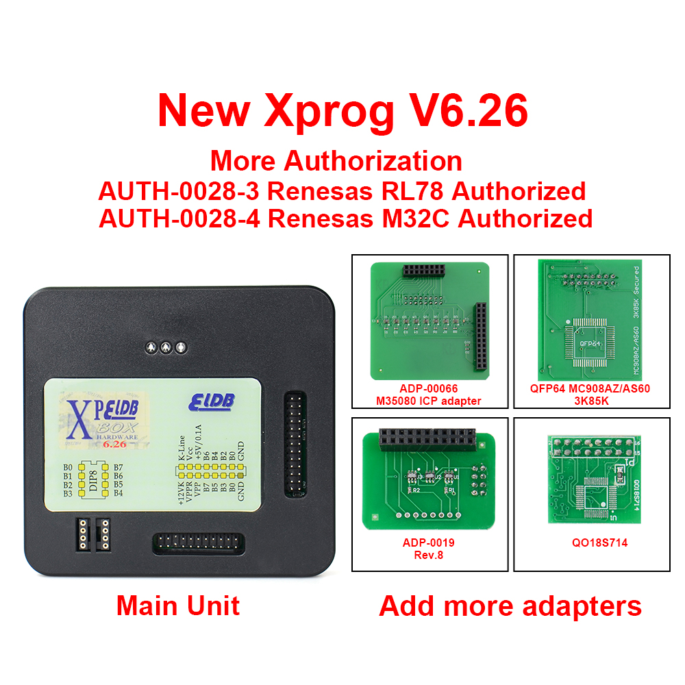 Latest Version Xprog V6.26 XPROG-M ECU Programmer With USB Dongle