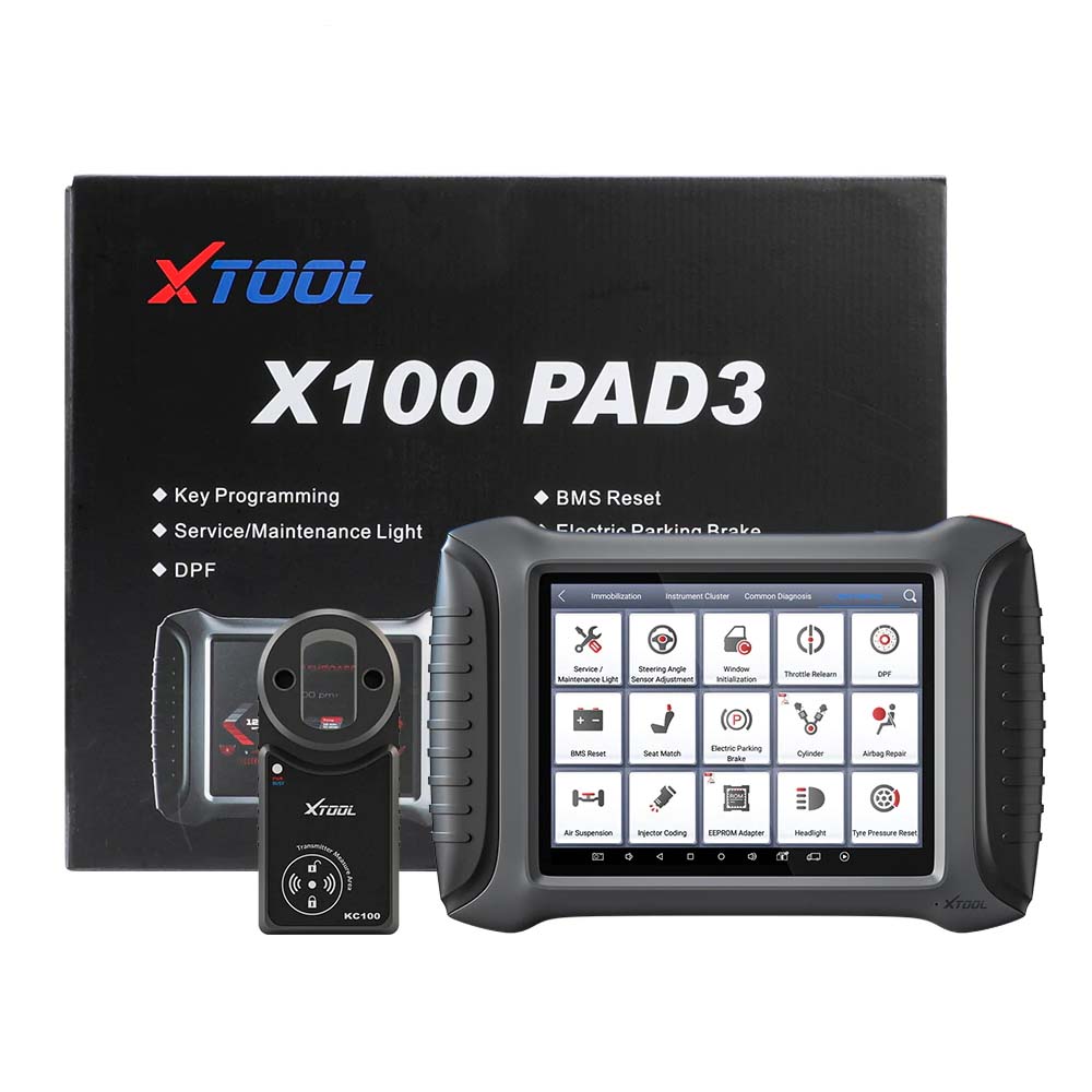 XTOOL X100 PAD3 Auto Key programmer odometer correction tool with KC100