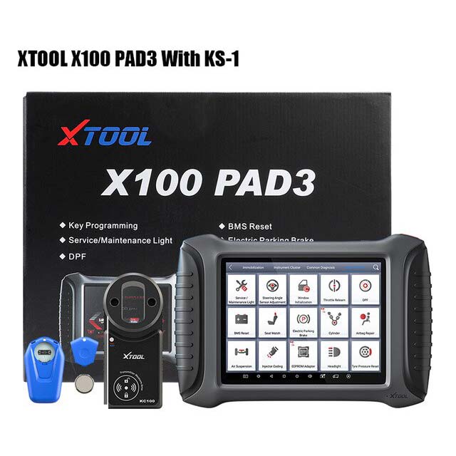 XTOOL X100 PAD3 Auto Key programmer odometer correction tool with KC100