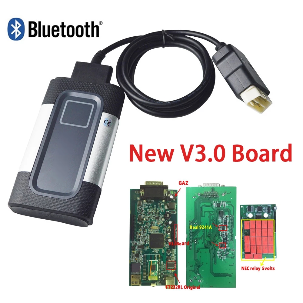 2021.11 2017.R3 Autocom CDP+ Professional Car and Truck Obd2 Diagnostic  Tools without bluetooth
