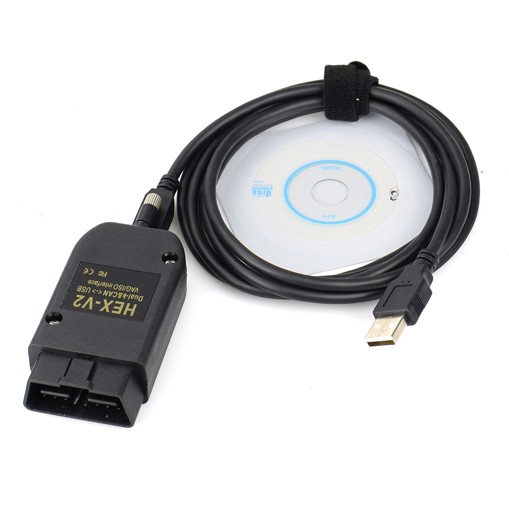 V2023.03 VAG COM VCDS HEX V2 Dual-K & CAN USB Interface for VW AUDI