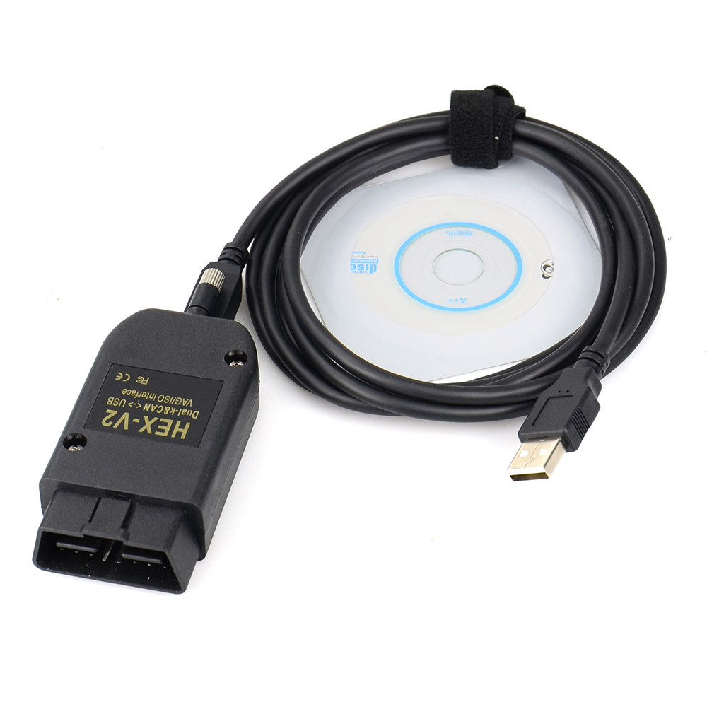 V2023.11 VAG COM VCDS HEX V2 Dual-K & CAN USB Interface for VW AUDI