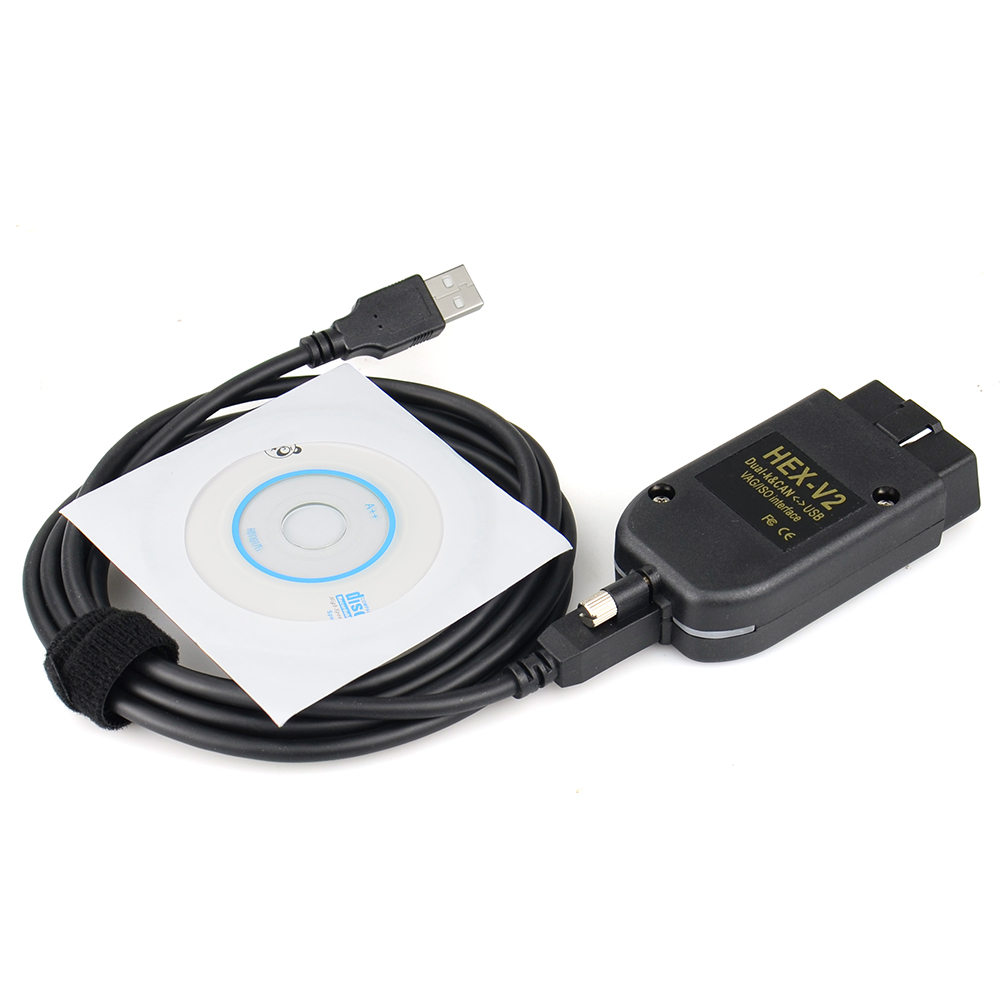 V2023.11 VAG COM VCDS HEX V2 Dual-K & CAN USB Interface for VW AUDI