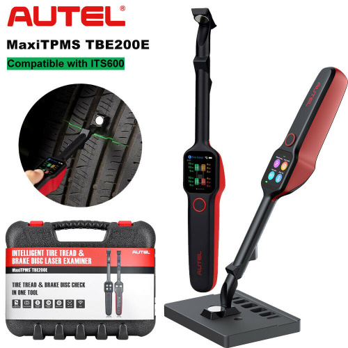 Autel MaxiTPMS TBE200E Tire Brake Examiner Laser Tire Tread Depth & Brake Disc Wear 2in1 Tester 