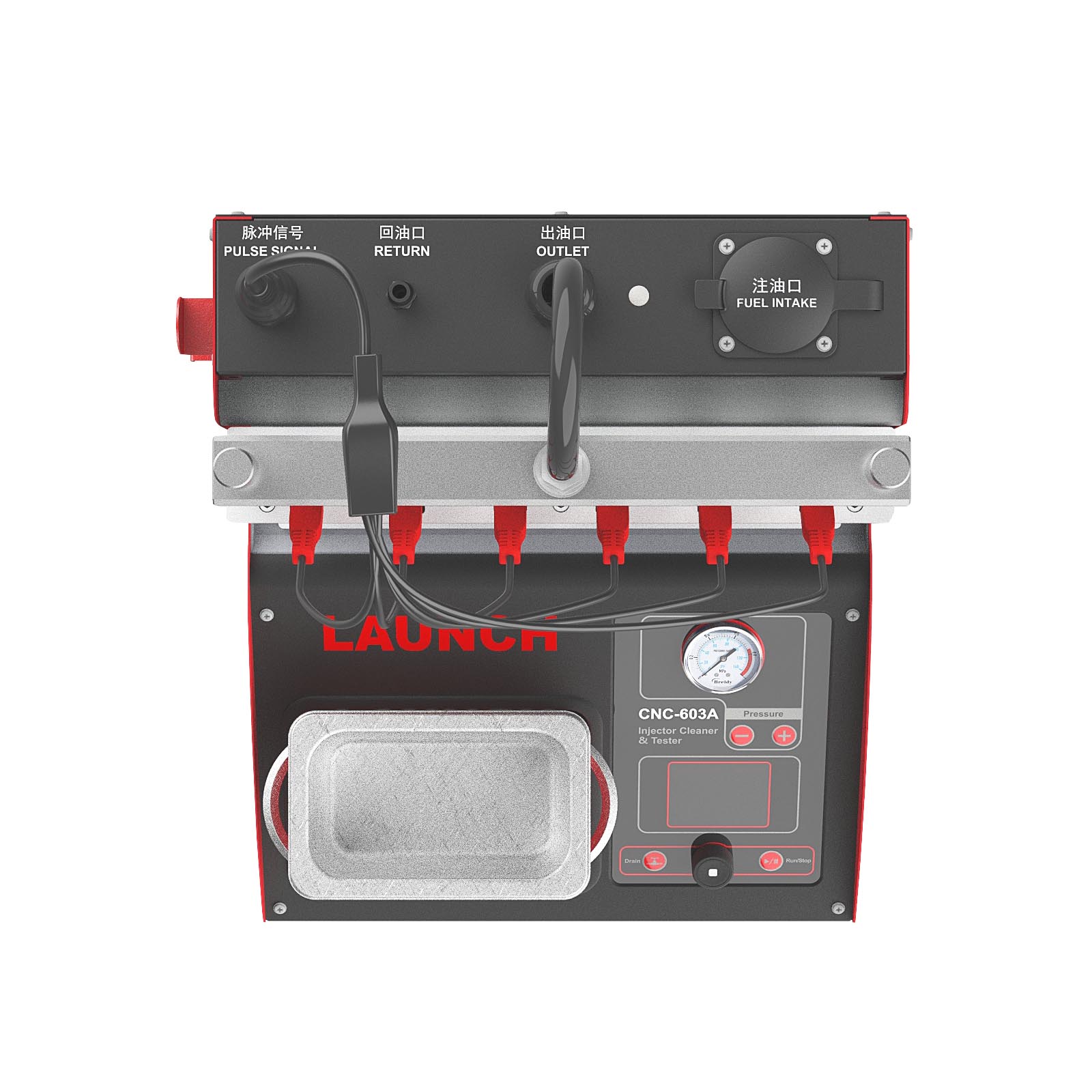 Launch CNC603A Fuel Injector Ultrasonic Cleaner & Tester 4/6 Cylinder
