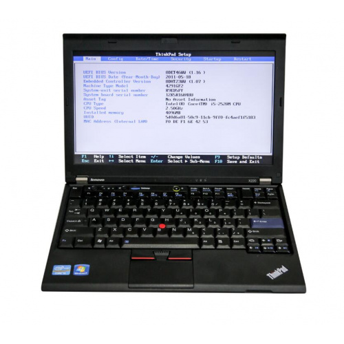 BENZ/BMW/Porsche/GM MDI/5054 Software installed in HDD Lenovo X220 I5 CPU