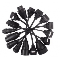 8pcs Full Set OBD2 Truck Cables Adapter Connector