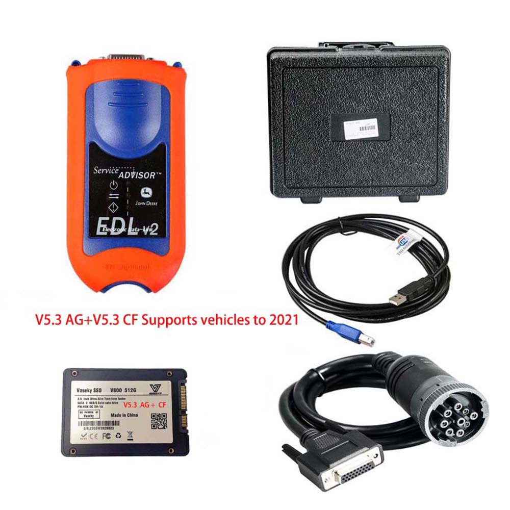 V5.3.225 John Deere Service Advisor EDL V2 Electronic Data Link Truck Diagnostic Kit