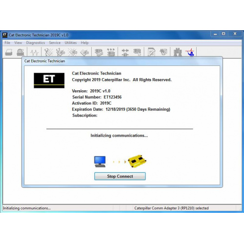2019C Cat Caterpillar ET Cat ET 3 Software Caterpillar Electronic Technician With KeyGen