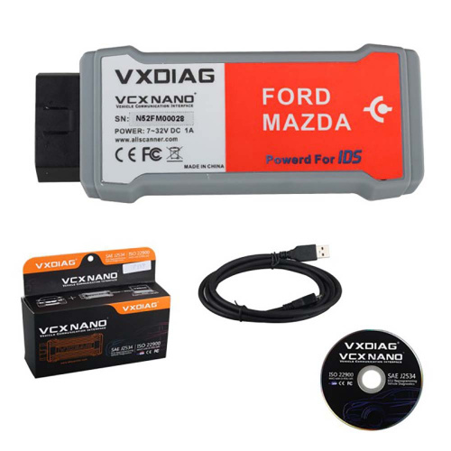 VXDIAG VCX NANO for Ford/Mazda 2 in 1 FORD IDS V129 Mazda IDS V129