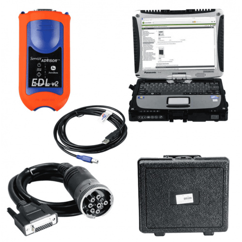 John Deere Service Advisor EDL V2 Electronic Data Link Diagnostic Tool Plus Panasonic CF19 Laptop With V5.3.225 AG+ CF Software