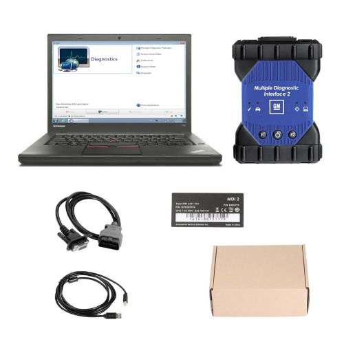 V2023.05 GM MDI 2 Diagnostic tool with Wifi Software Pre-installed on Lenovo T450 Laptop 8GB Memory Ready to Use