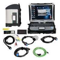 MB SD Connect C4 DOIP Star Diagnosis Tool Plus Panasonic CF19 I5 4GB Laptop With Vediamo And DTS Engineering Software V2023.06