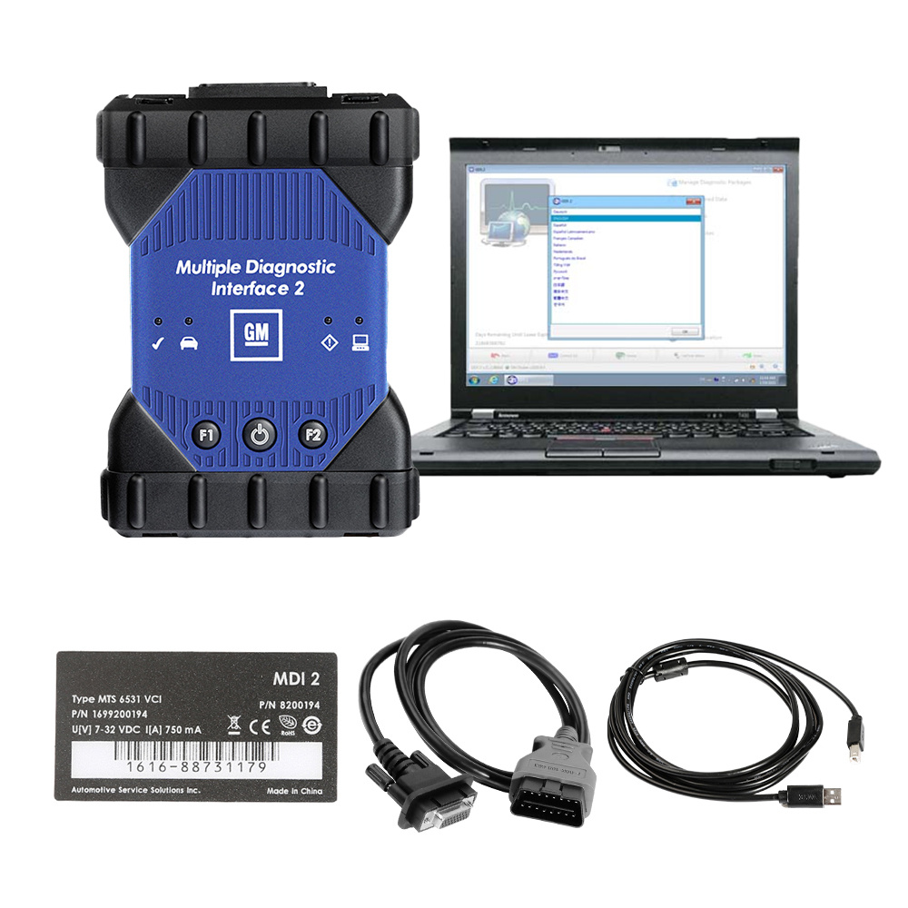 V2023.05 GM MDI 2 GM Scan tool Plus Lenovo T420 Laptop Full Set Ready To Use