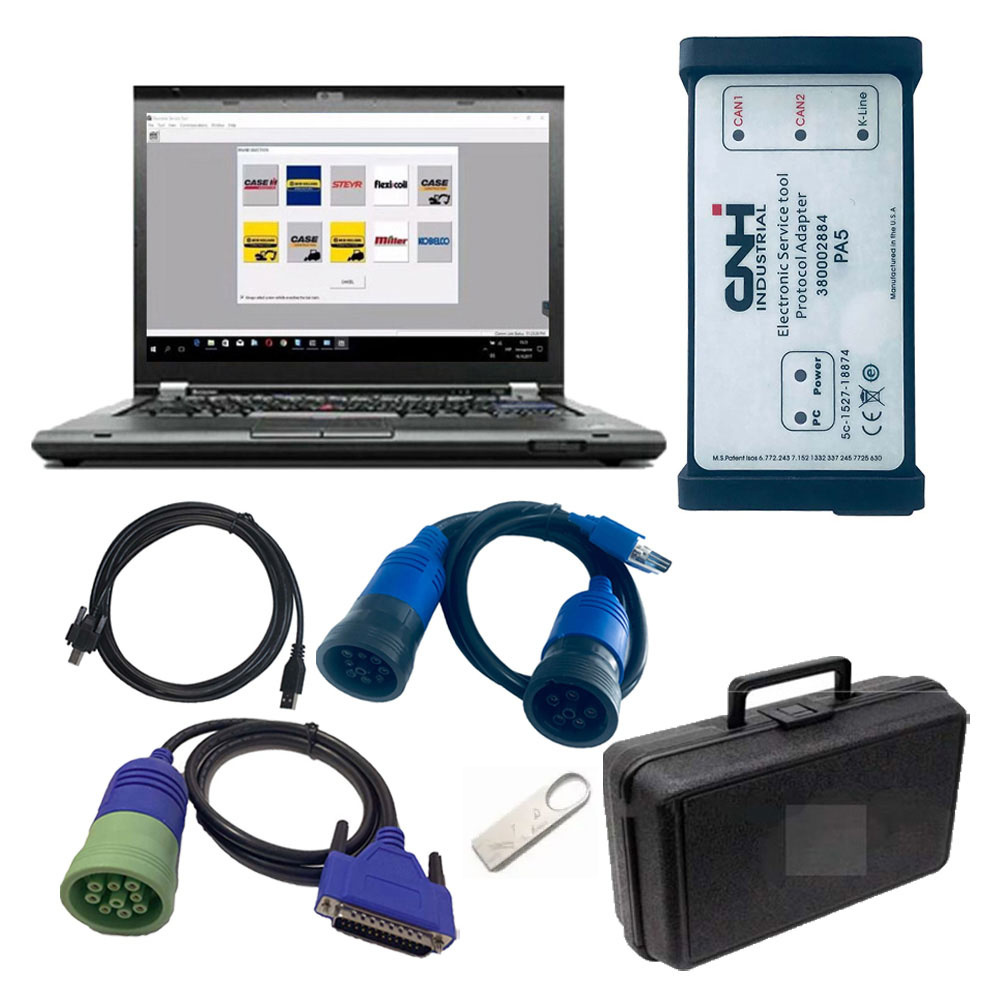 New Holland Electronic Service Tools CNH kit diagnostic tool (CNH EST 9.8 8.6 engineering Level ) Plus Lenovo T420 laptop