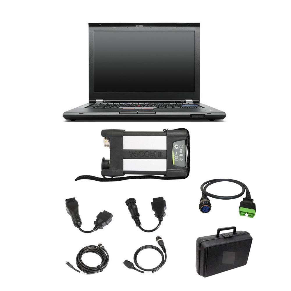 88894000 VOCOM II With APCI PTT2.8.150 or PTT2.8.241 Excavator Heavy Truck Diagnostic Tool Plus Lenovo T420 Laptop