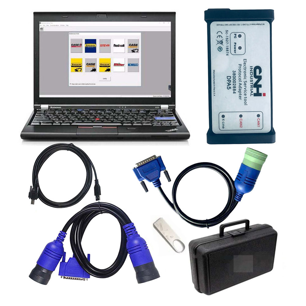 New Holland Electronic Service Tools CNH kit diagnostic tool (CNH EST 9.8 8.6 engineering Level ) Plus Lenovo X230 laptop