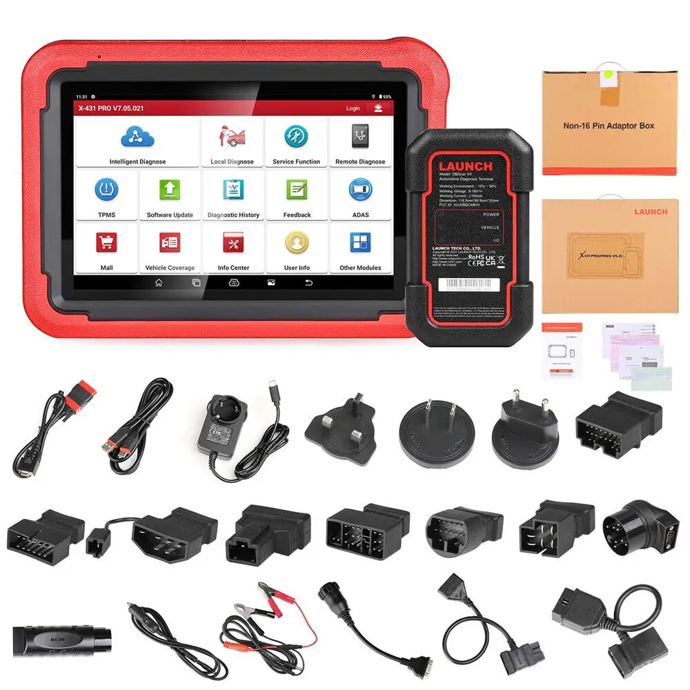Launch X431 PROS V5.0 Diagnostic Tool 37 Special Functions Intelligent Diagnose TPMS Support CANFD and DOIP