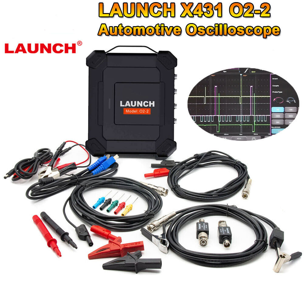 LAUNCH X431 O2-2 Scope Box Oscilloscope 4 Channels Automotive Oscilloscopes Work with PRO3S+ V5.0/PAD V/ PAD VII