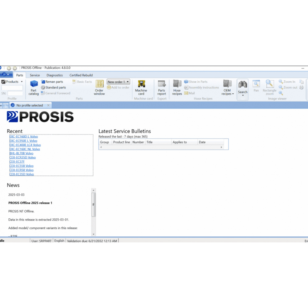2025.03 PROSIS Parts Catalog & Repair Manual for Volvo Construction