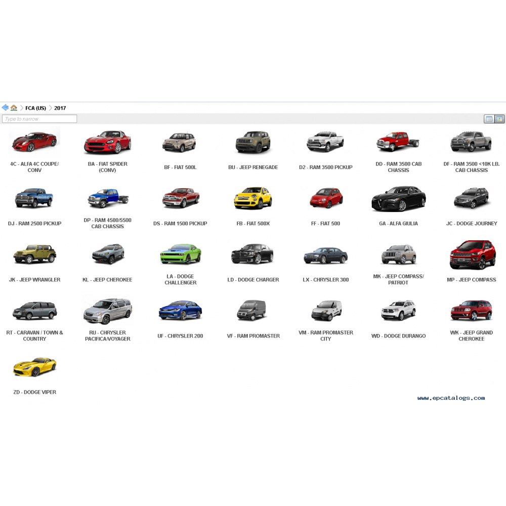 2025.07 Chrysler FCA EPC5 Parts Catalog 