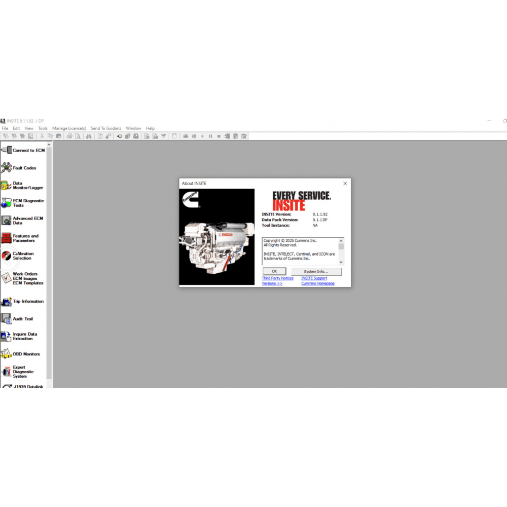 CUMMINS INSITE 9.1.1 PRO 2025 Diagnosis Software