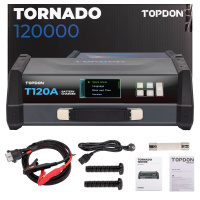Topdon Tornado120000 Battery Charger, 120A Stable Programming Power Supply for 12V Vehicles