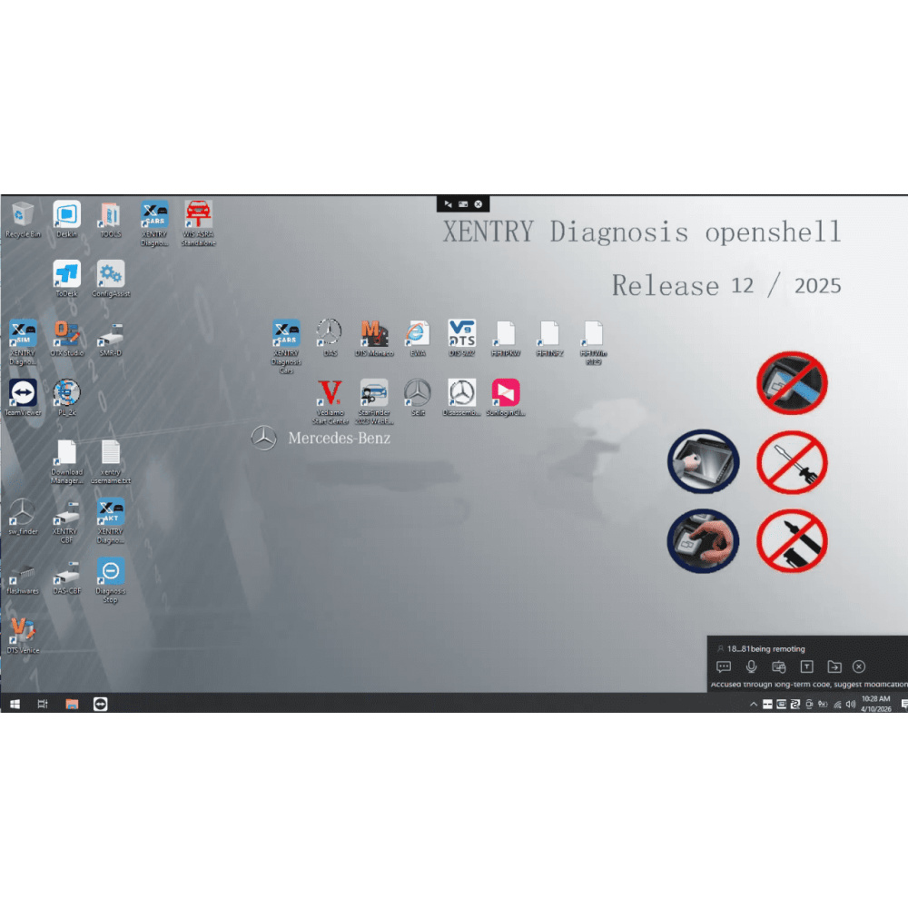 V2025.12 Car/V2023.09 Truck MB Star C4/C5 BENZ Diagnostic Software with Xentry/DAS/EPC/WIS/Vediamo/DTS