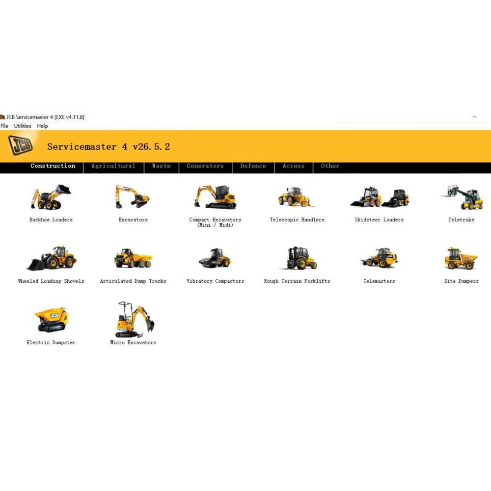 JCB ServiceMaster 4 V26.05 Diagnostic Software[2026.05]
