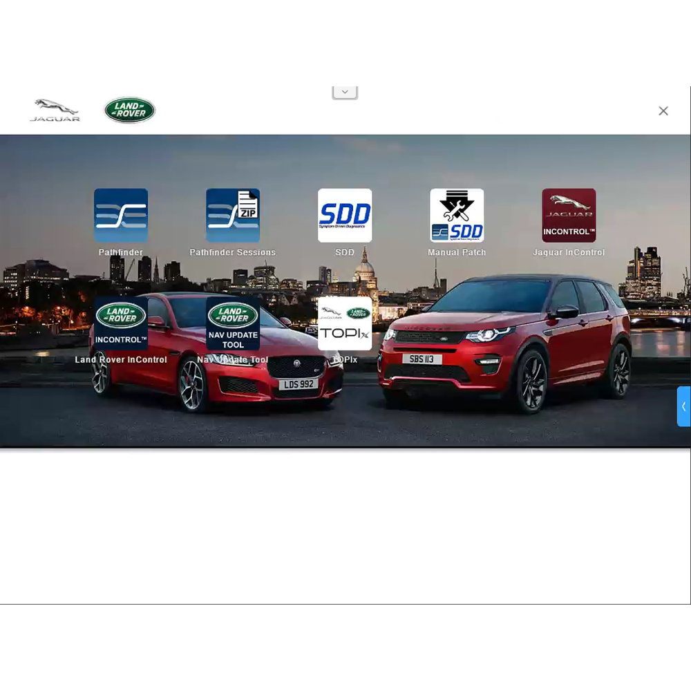 JLR Diagnostic software SDD V168 and Pathfinder V374 for Land Rover Jaguar Remotely Installation