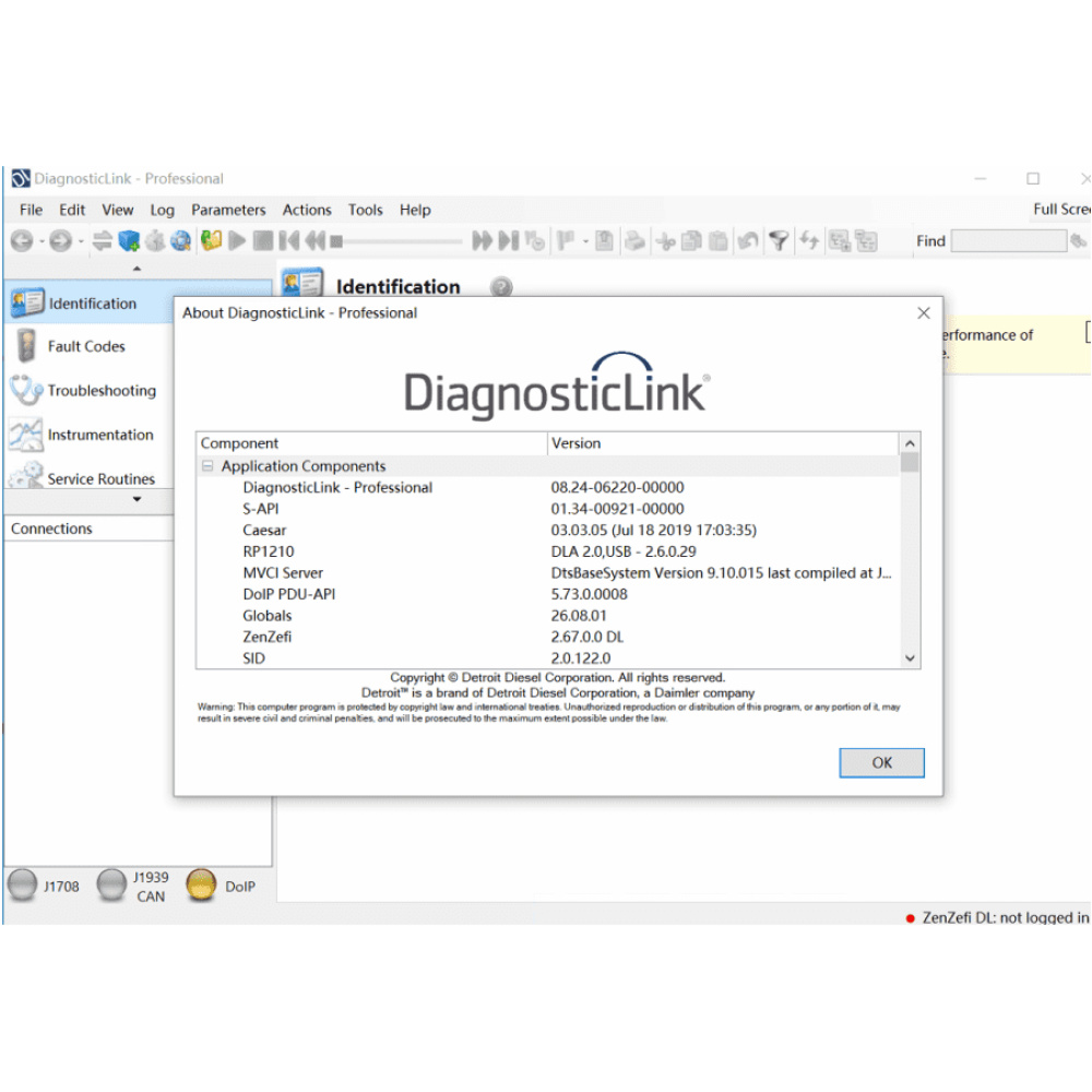 2026.08 Detroit Diesel Diagnostic Link 8.24 (replaces DDDL 8.22, 8.23) Offline Professional