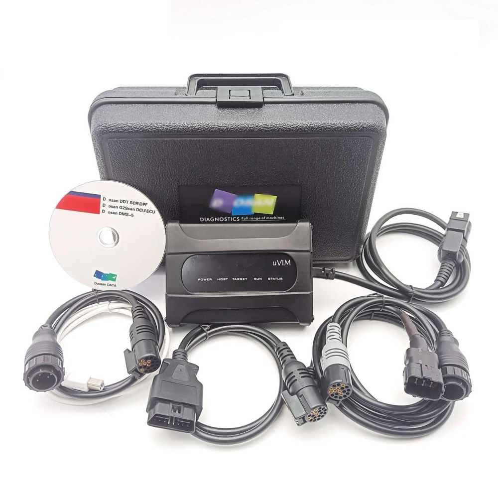 Doosan uVIM Diagnostic Tool Excavator Forklift Engine fault Diagnostics with DMS-5 Software 3.2.9 V2026.03